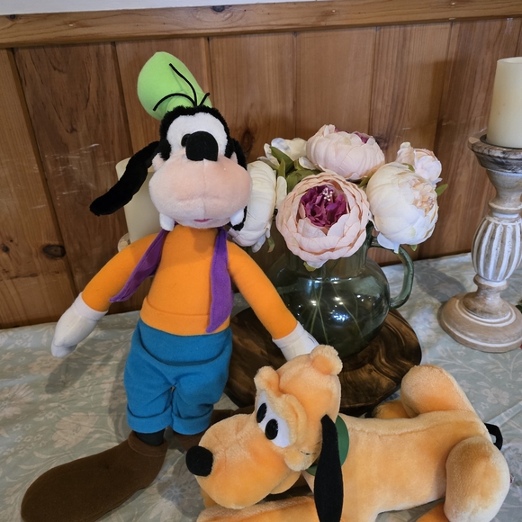 Applause Vintage Plush Stuffed Animal Set - Goofy and Pluto Disney Collectible - Picture 4 of 5